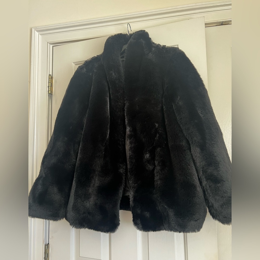 Tahari Luxe Fur Coat
